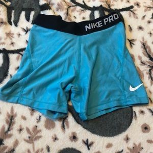 blue nike pros